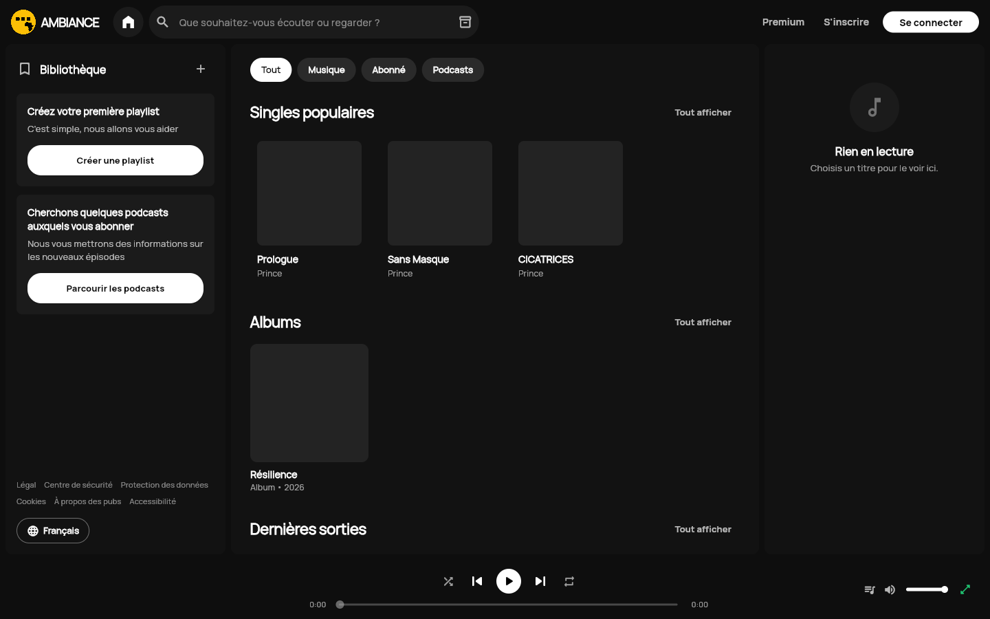L'application de streaming Ambiance